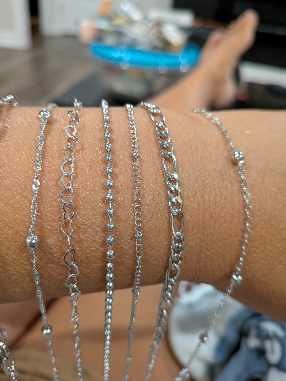 Surgical Steal  Silver Multi-Chain Bracelet RANDOM ONE CHOOSEN FOR BUYER